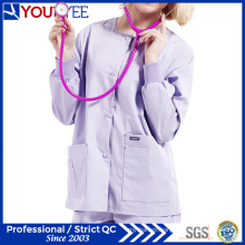 Custom Hospital Healthcare Workwear Warm up Snap Front Scrub Jacket (YHS114)